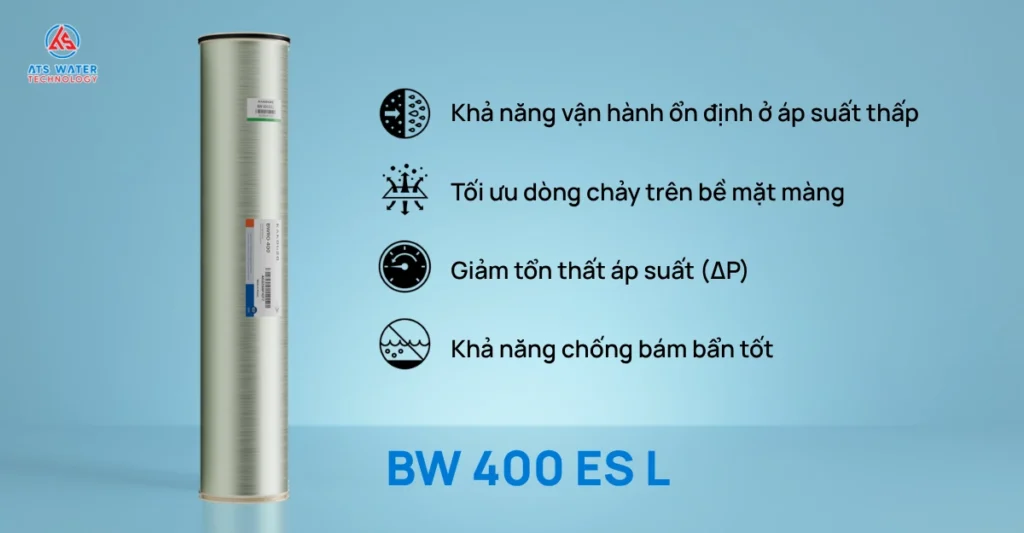 Các đặc điểm của màng lọc BW 400 ES L