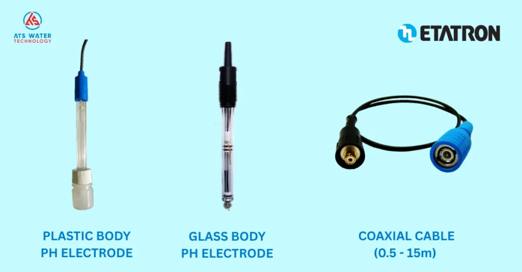 Plastic body and glass body pH electrode