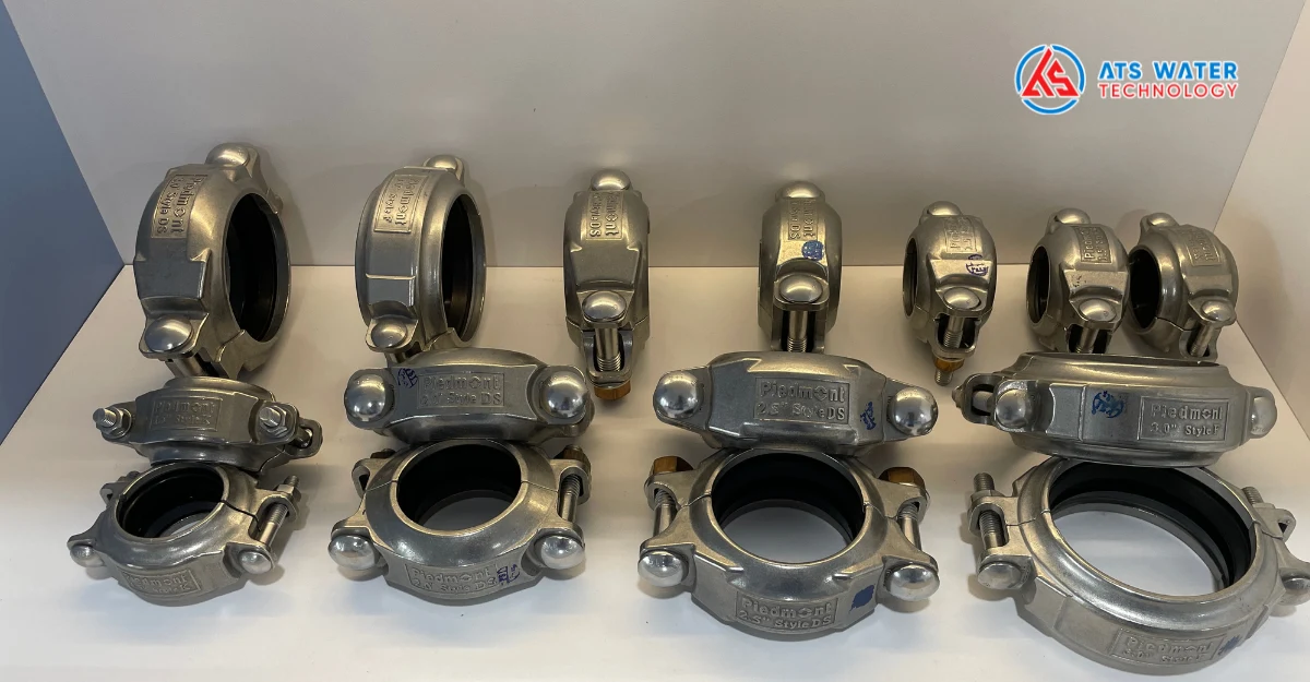 Coupling nối ống Piedmont tại showroom ATS Water Technology - Đại diện phân phối khu vực Đông Nam Á