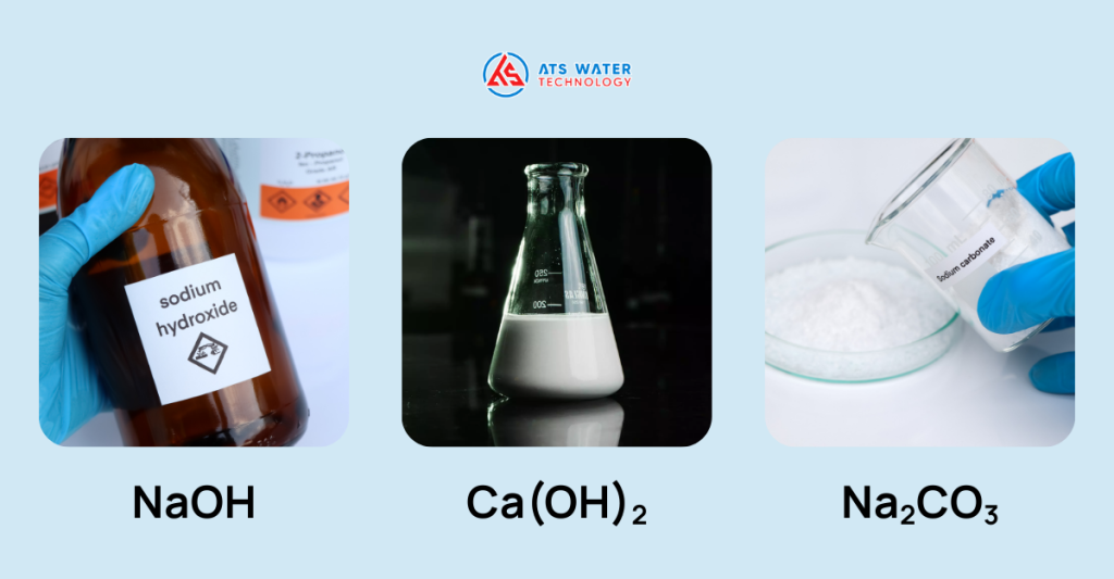 Dùng hóa chất để tăng độ pH của nước