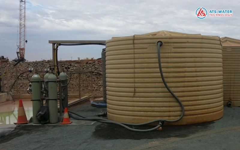 Sục CO2 để giảm độ pH của nước