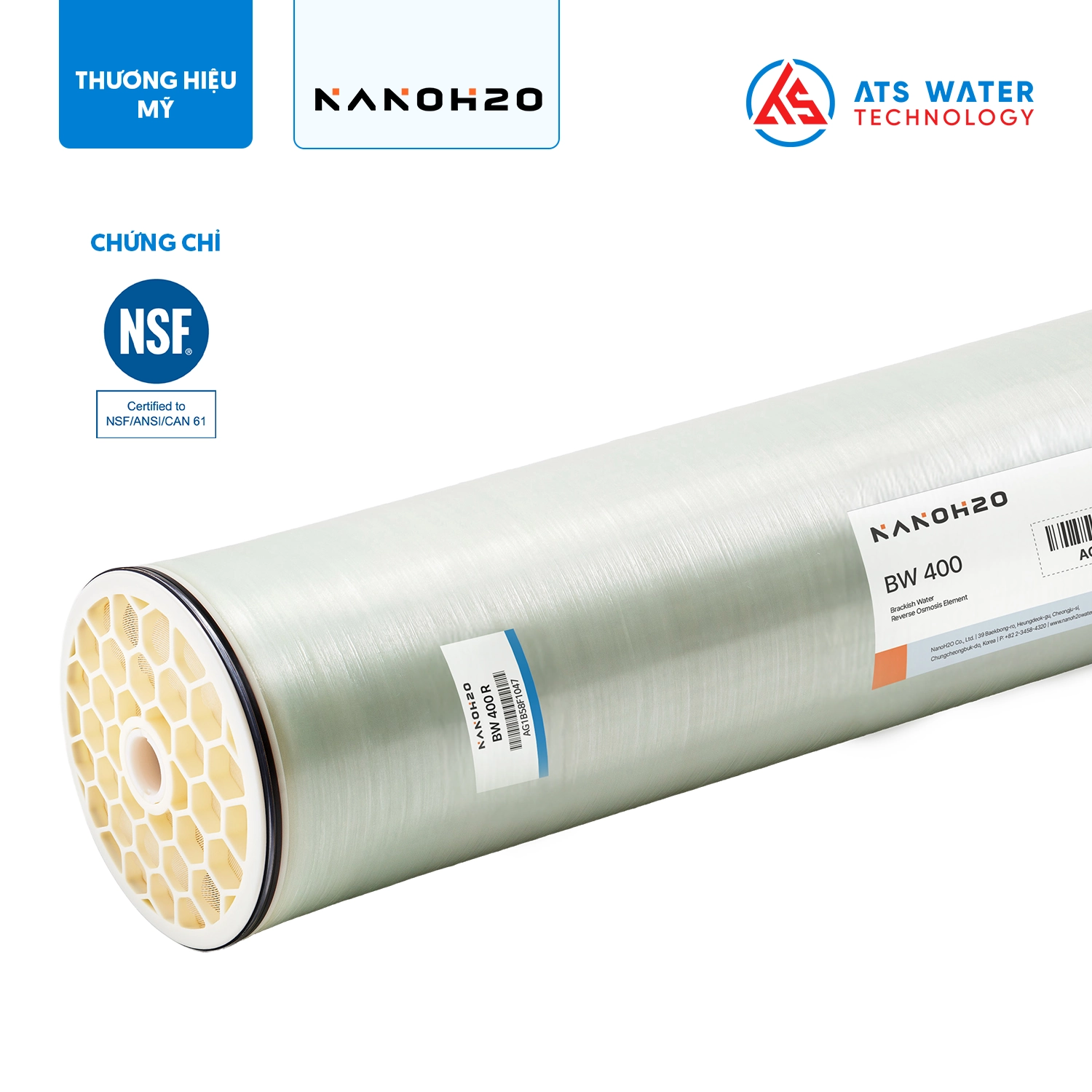 Màng RO nước lợ LG BW 400 R