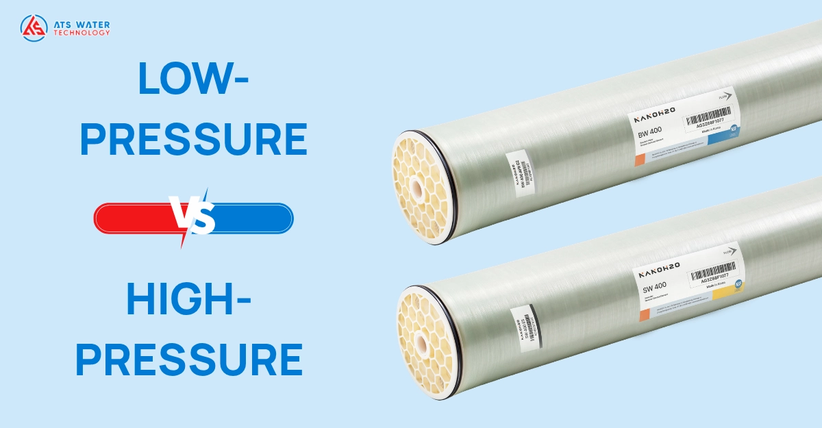 Low-pressure vs. high-pressure RO membranes