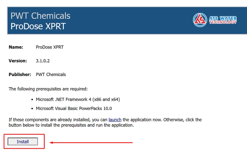Cách cài đặt phần mềm ProDose XPRT