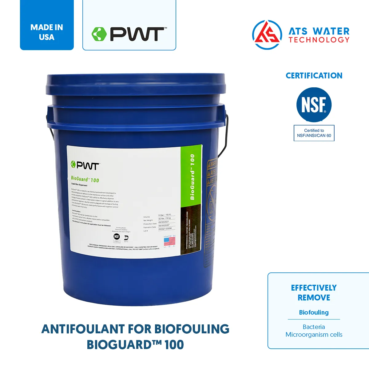 Antifoulants for biofouling