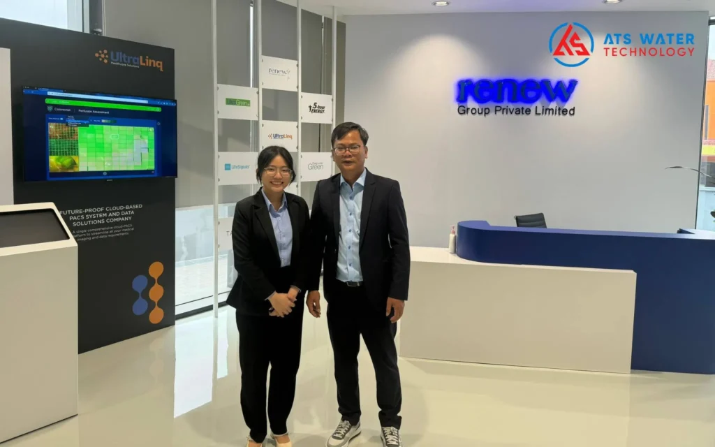 ATS Water Technology làm việc với các chuyên gia tại trụ sở của Renew Group - nhà sản xuất HANS™ Premium Water