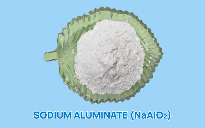 hóa chất làm mềm nước cứng tạm thời và vĩnh cửu Natri aluminat (NaAlO₂)